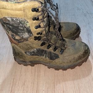 Vintage 05 Rocky Xtreme Stalker Light Camo Hunting Winter Hiking Boots Mens 12‎